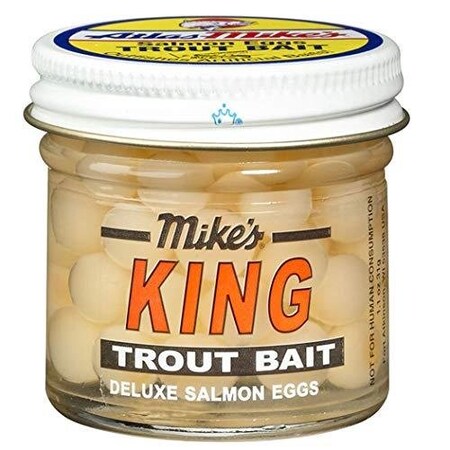 Mikes King Deluxe Salmon Eggs Light 11 Oz Jar 1002